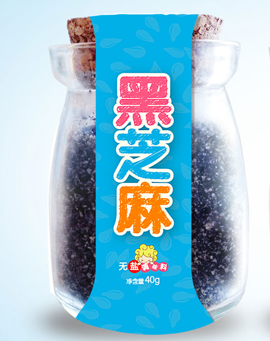  爱米小镇黑芝麻无盐调味料