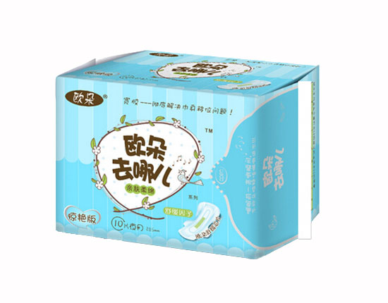  欧朵惊艳版亲肤柔棉卫生巾10片夜用