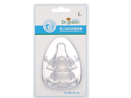 格林博士母乳实感奶嘴两个装L号