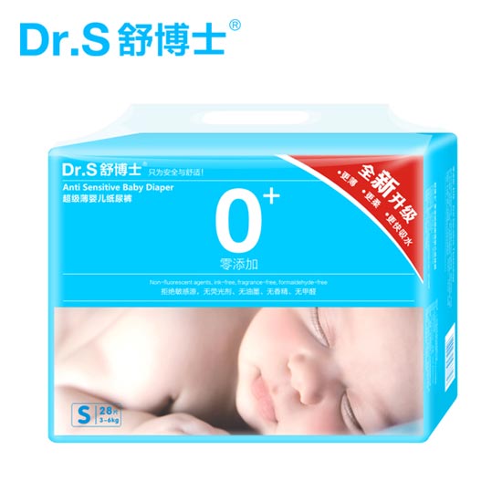 舒博士超级薄婴儿纸尿裤S28片