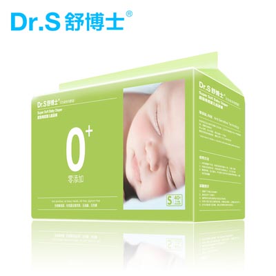 舒博士零添加0+超薄透气干爽纸尿裤S40片