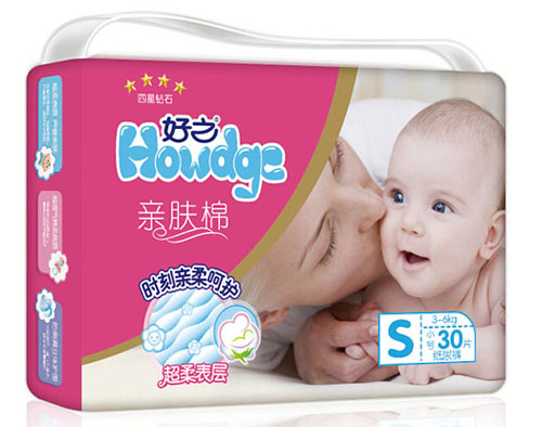 好之亲肤棉婴儿纸尿裤S码30片