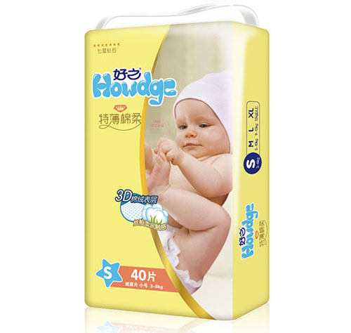 好之特薄棉柔婴儿纸尿片S码40片