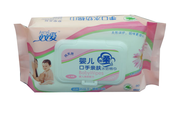 安安爱婴儿口水亲肤水纺棉巾80片