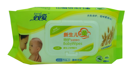 安安爱新生儿特护水纺棉巾80片