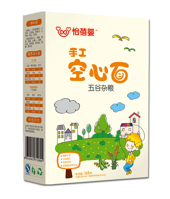 怡蓓婴五谷杂粮手工空心面