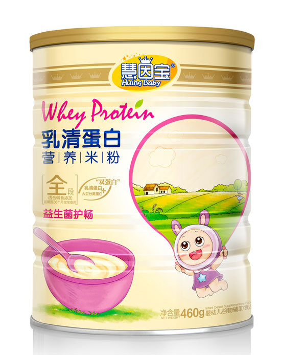  慧因宝益生菌护畅乳清蛋白营养米粉