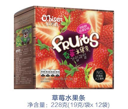 欧必胜草莓水果条