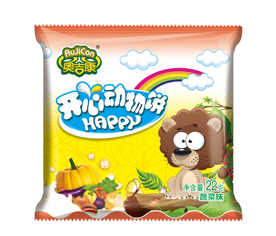 奥吉康婴儿动物饼干蔬菜味
