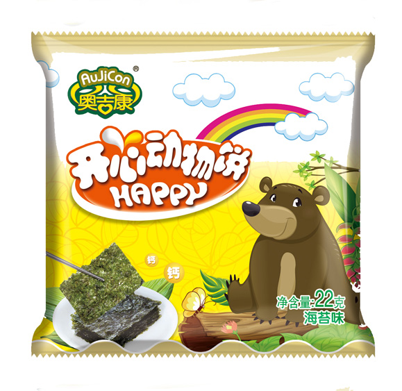 奥吉康婴儿动物饼干海苔味