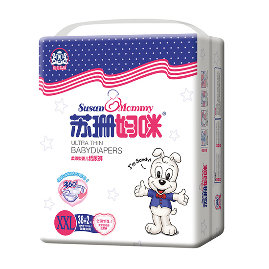 苏珊妈咪柔薄型婴儿纸尿裤XXL38+2片