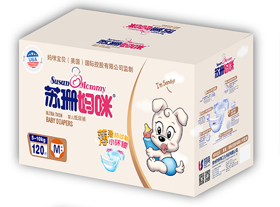 苏珊妈咪婴儿纸尿裤M120片