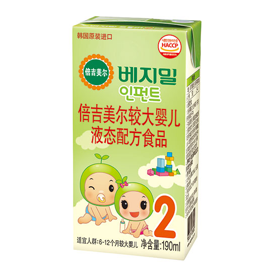 倍吉美尔较大婴儿液态配方食品2段190ml