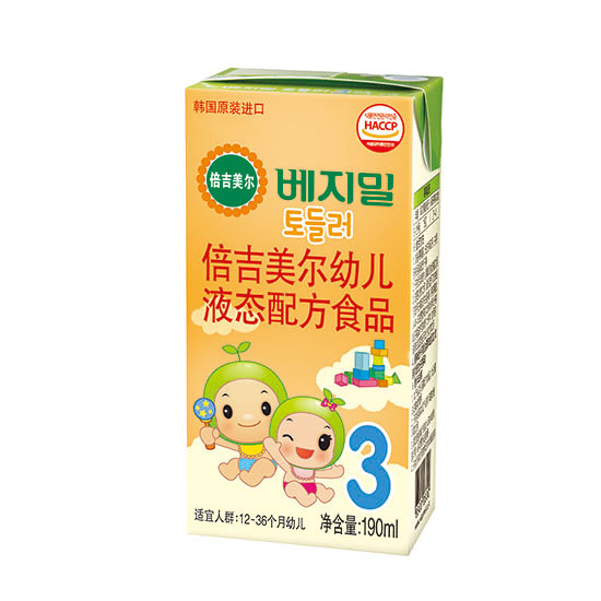 倍吉美尔幼儿液态配方食品3段190ml