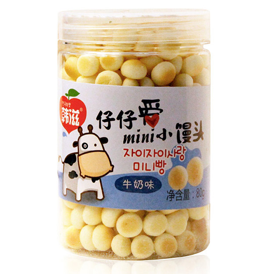 韩滋仔仔哎小馒头牛奶味