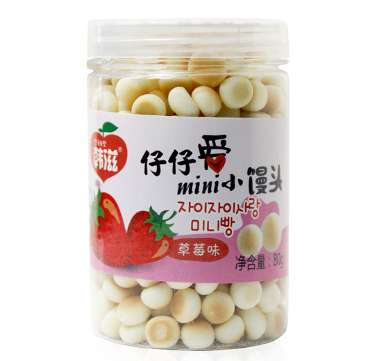 韩滋仔仔哎小馒头草莓味