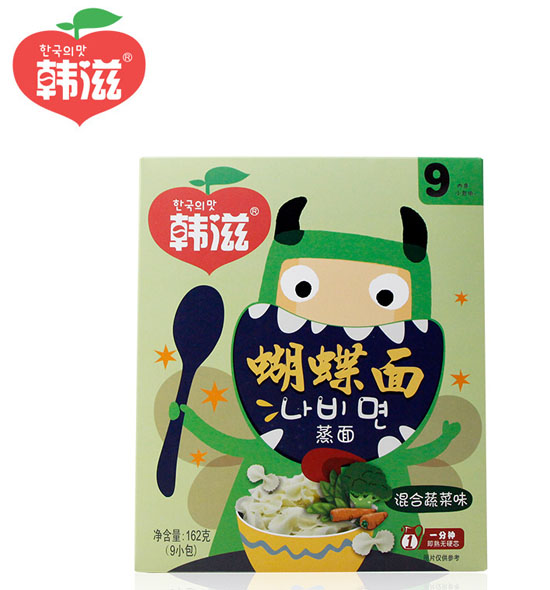 韩滋蝴蝶面混合蔬菜味