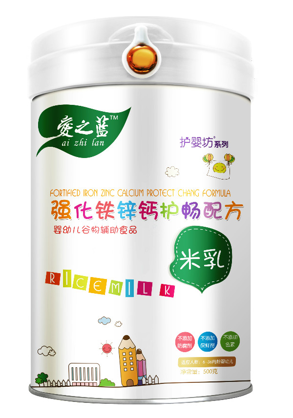 爱之蓝强化铁锌钙护畅配方米乳