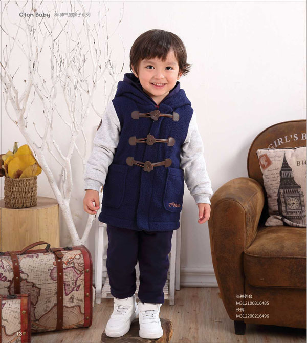 棉果果帅气狮子系列长袖外套长裤