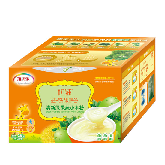 初辅清新绿果蔬小米粉