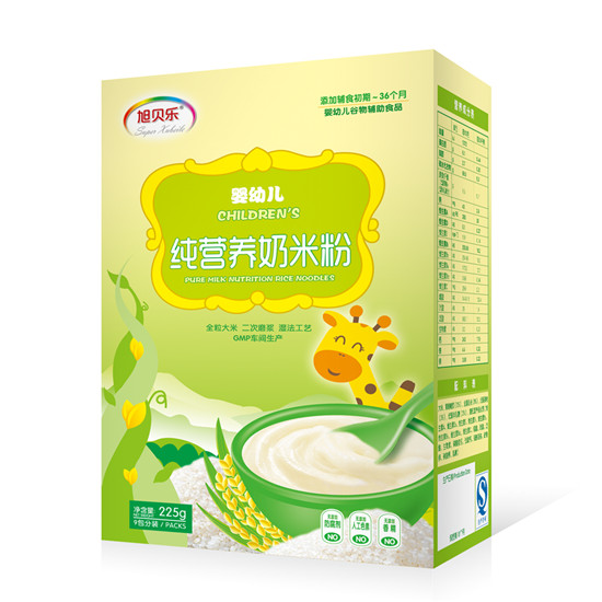 旭贝乐婴幼儿纯营养奶米粉盒装