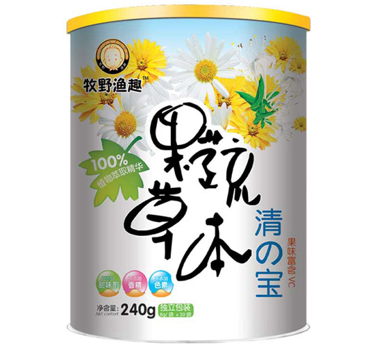 牧野渔趣果蔬草本金银花清清宝听装