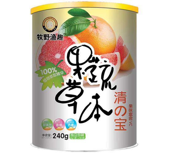 牧野渔趣果蔬草本香橙清清宝听装