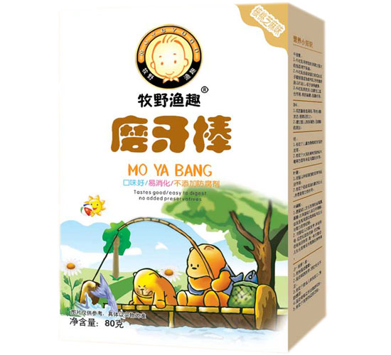 牧野渔趣磨牙棒核桃黑芝麻味
