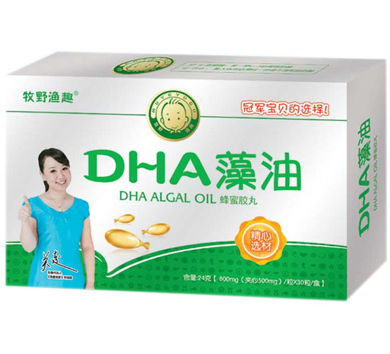 牧野渔趣DHA藻油蜂蜜胶丸
