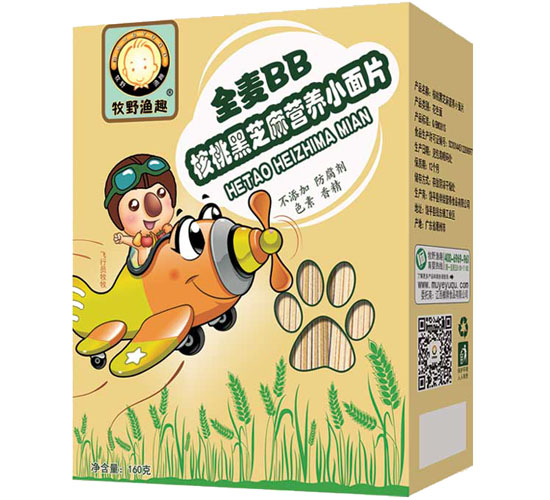 牧野渔趣核桃黑芝麻小面片