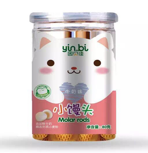 因贝佳牛奶味小馒头