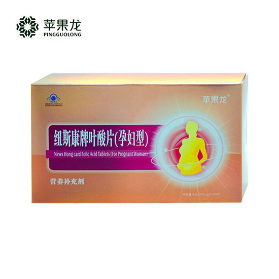 苹果龙纽斯康牌叶酸片孕妇型