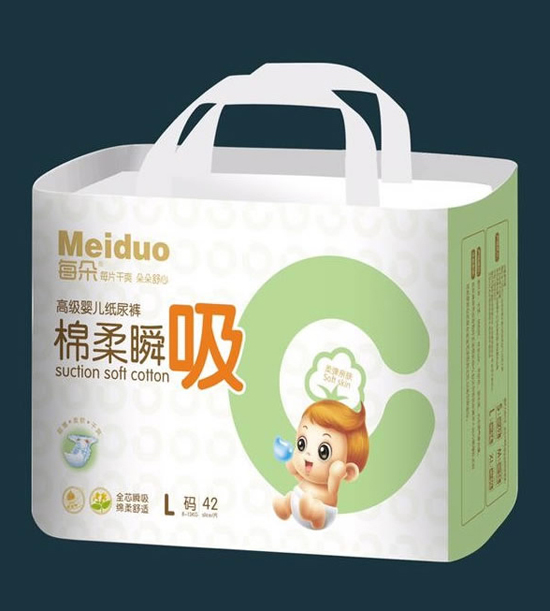 每朵绵柔瞬吸婴儿纸尿裤L码42片