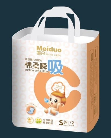 每朵绵柔瞬吸婴儿纸尿片S码72片黄