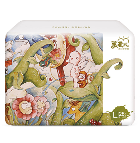 美弗儿杰白学步裤L码-26片-全芯体3D悬浮芯-瞬吸干爽