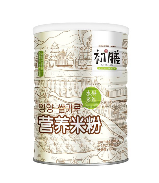 初膳800g营养米粉水果多维配方