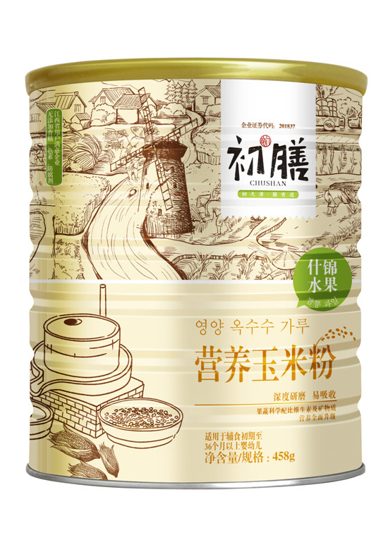 初膳458g玉米粉听装什锦水果配方