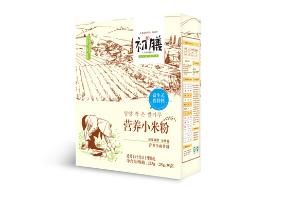 初膳小米米粉盒装益生元铁锌钙