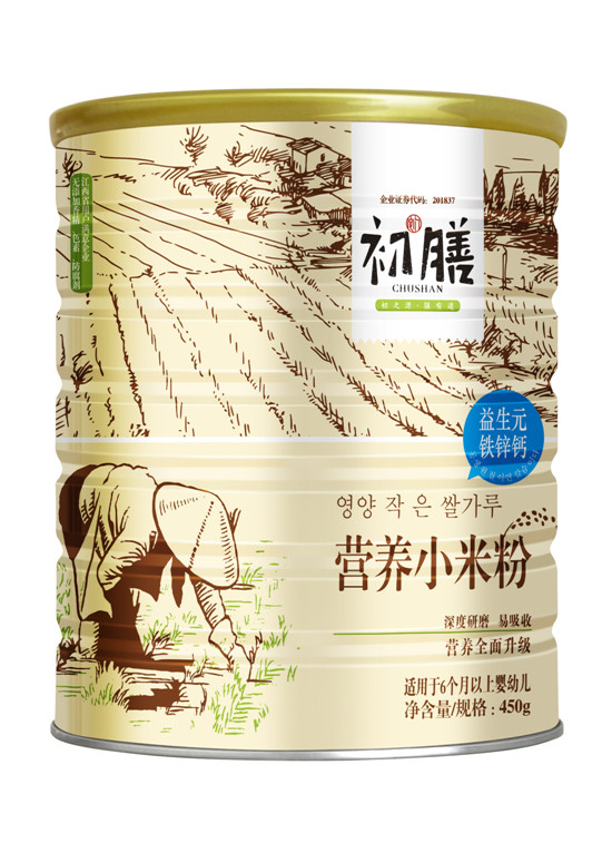 初膳小米米粉听装益生元铁锌钙