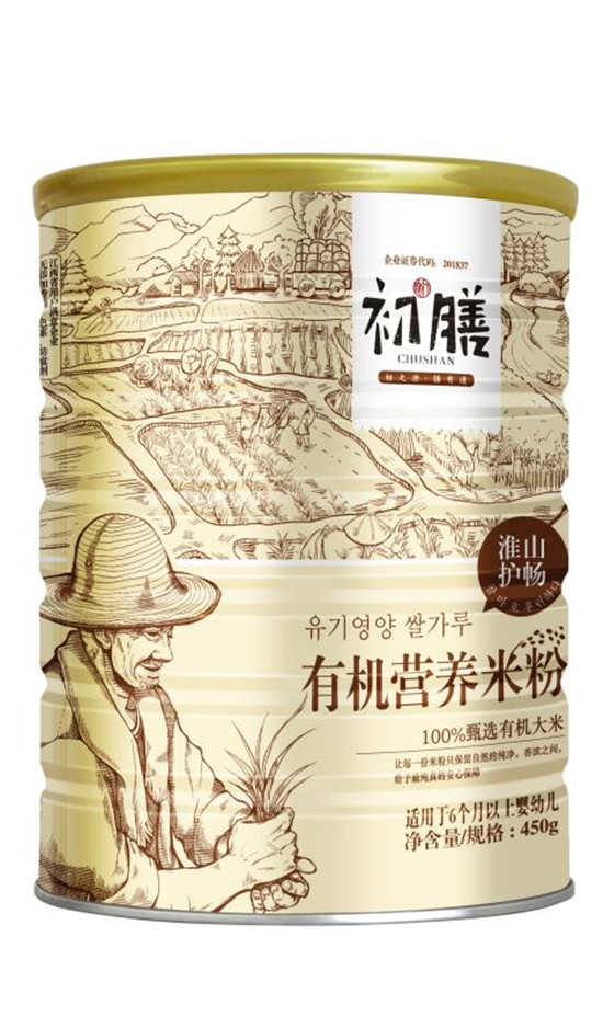 初膳有机营养米粉淮山护畅听装