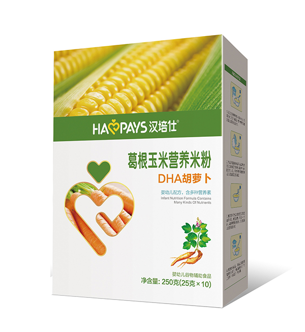 汉培仕葛根+玉米 DHA胡萝卜营养米粉 盒装