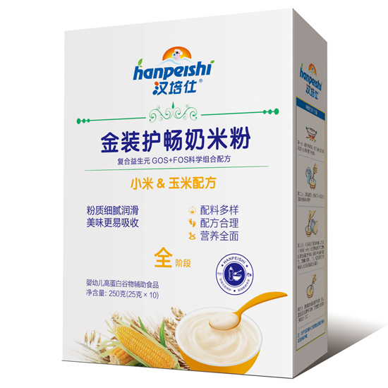 汉培仕金装护畅奶米粉 小米玉米 盒装