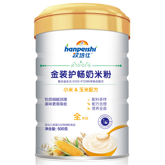 汉培仕金装护畅奶米粉 小米玉米 听装