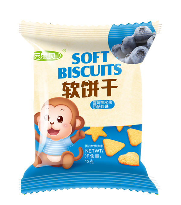 倍思贝蓝莓味水果奶酪软饼干12克