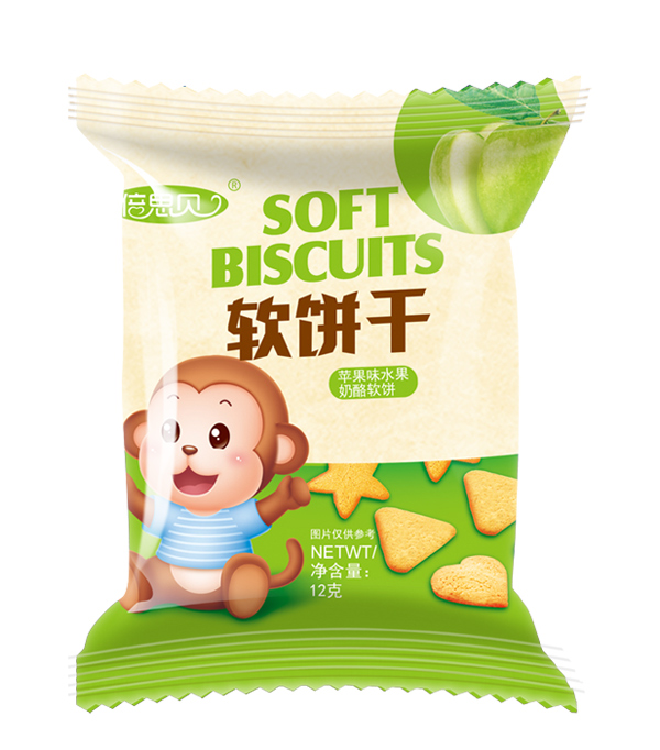 倍思贝苹果味水果奶酪软饼干12克