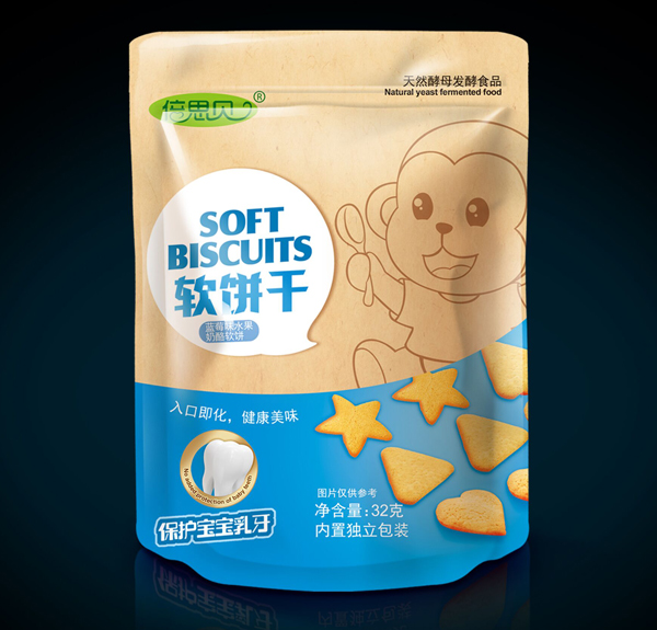 倍思贝蓝莓味水果奶酪软饼干32克
