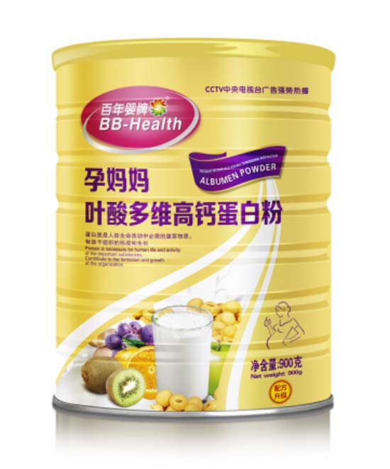 百年婴牌孕妈妈叶酸多维高钙蛋白粉