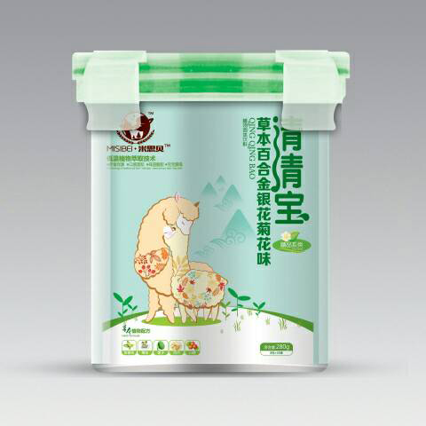 米思贝乐扣草本百合金银花味清清宝