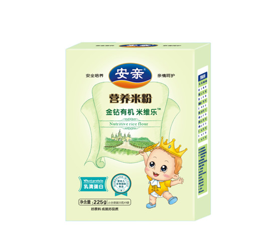 安亲225克有机米粉盒装乳清蛋白
