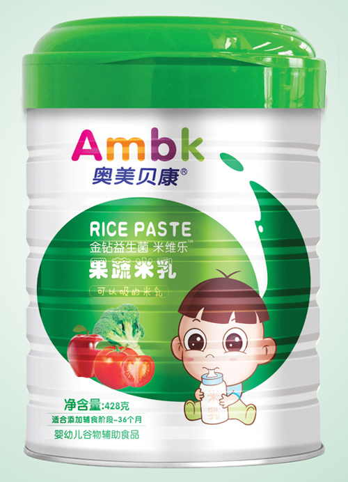 奥美贝康428克果蔬米乳
